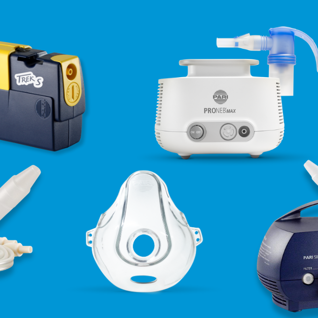 Clinically proven nebulizers including PARI Trek S Portable Nebulizer System