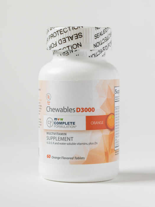 MVW Complete Formulation®D3000 Chewables - Orange flavored
