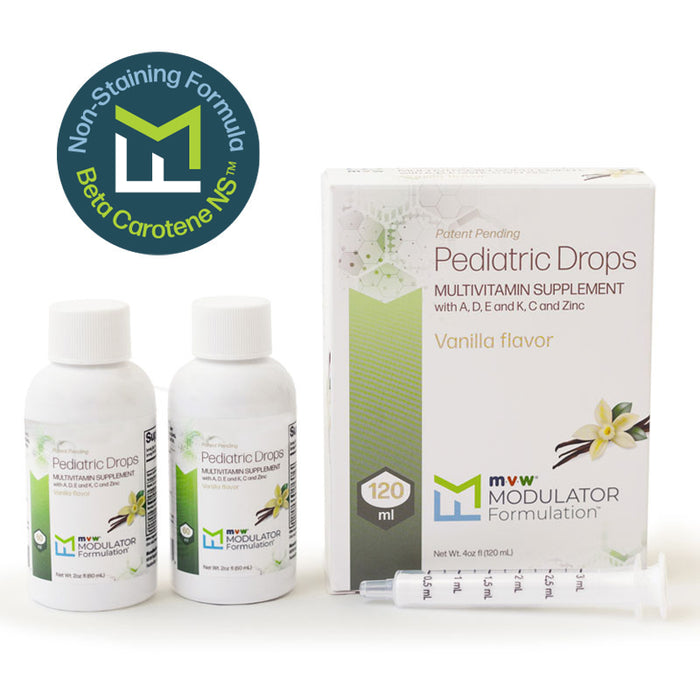 MVW Complete Formulation® Pediatric Drops Multivitamin supplement - Vanilla Flavored