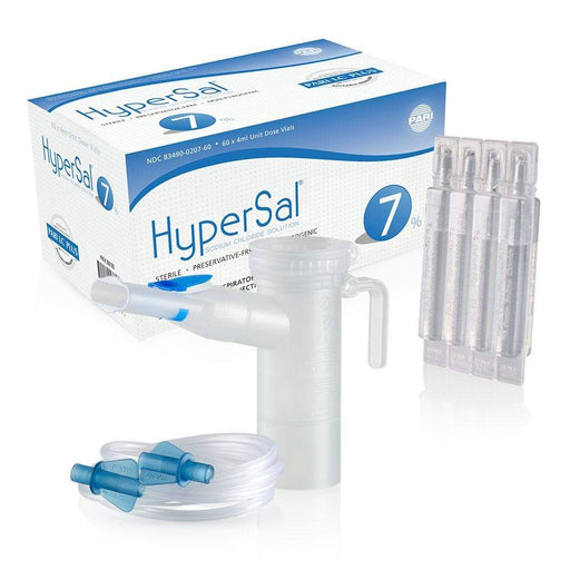 PARI HyperSal Sodium Chloride Solution - 7% Concentration & LC PLUS & Wing Tip Tubing