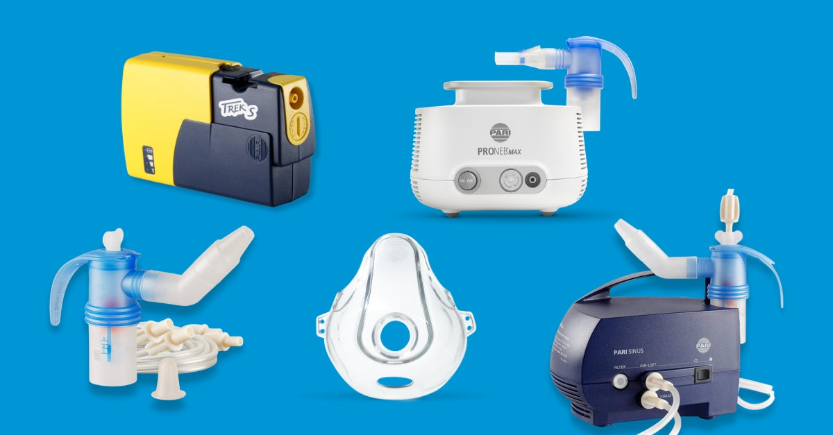 Clinically proven nebulizers including PARI Trek S Portable Nebulizer System
