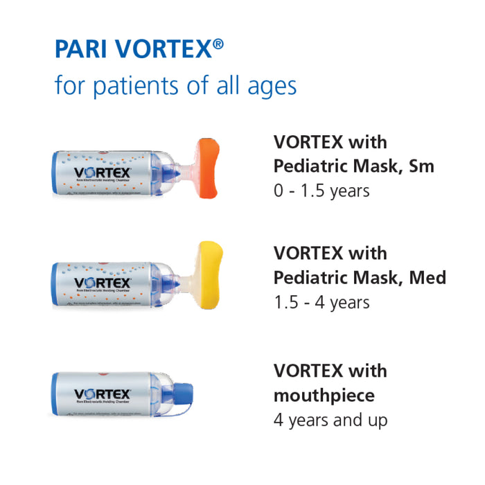 VORTEX® Non-Electrostatic Holding Chamber/Spacer for Inhalers