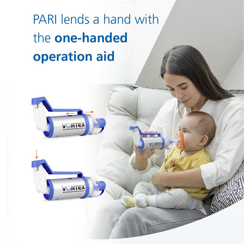 VORTEX® Non-Electrostatic Holding Chamber/Spacer for Inhalers